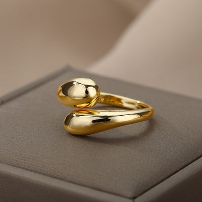 Gouden onregelmatige ring